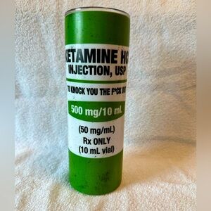 Ketamine tumbler drinking cup
